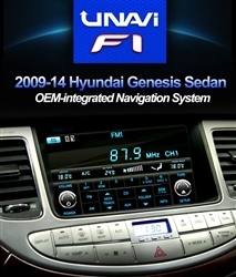 OEM-integrated navigation system for Hyundai Genesis Sedan 2009-2014